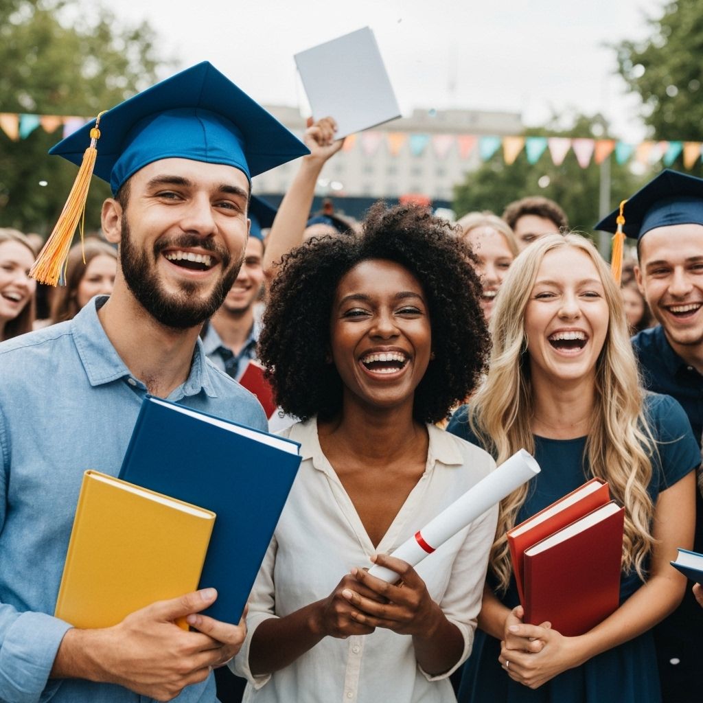 Students celebrating